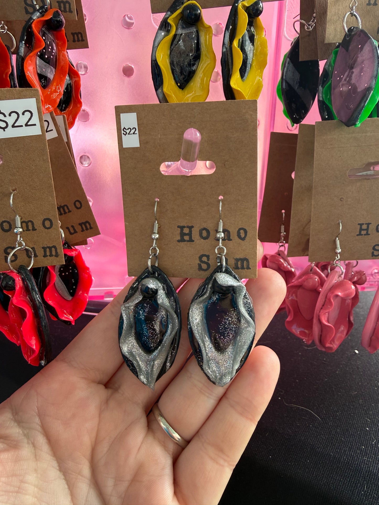 Colorful Vulva Earrings