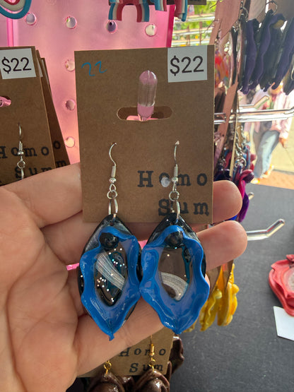 Colorful Vulva Earrings