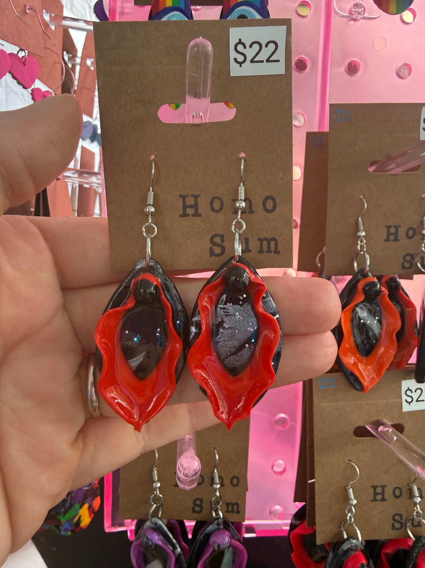 Colorful Vulva Earrings