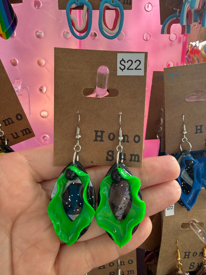 Colorful Vulva Earrings