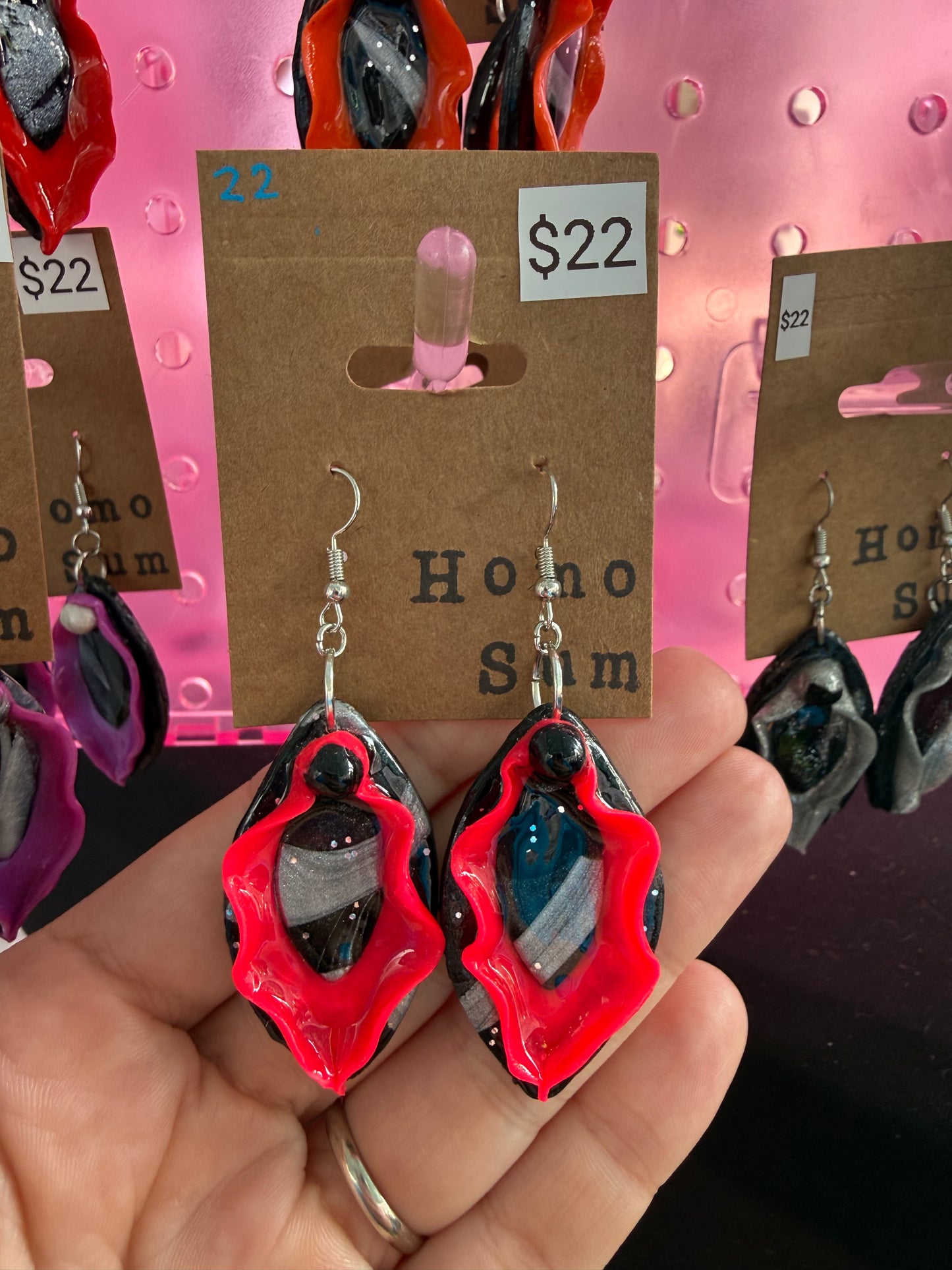 Colorful Vulva Earrings