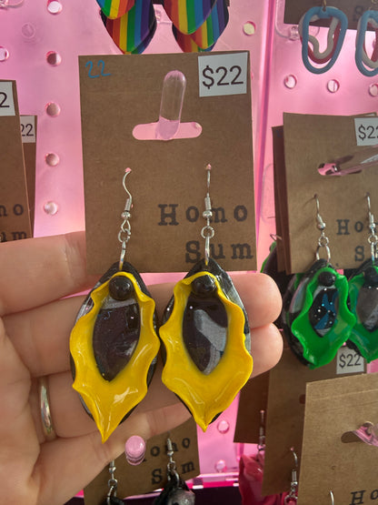 Colorful Vulva Earrings