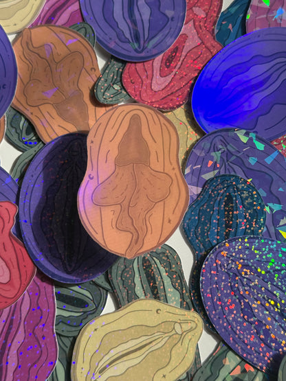 Vulva Waterbottle Stickers