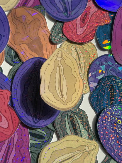 Vulva Waterbottle Stickers