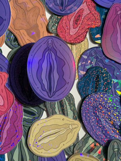 Vulva Waterbottle Stickers