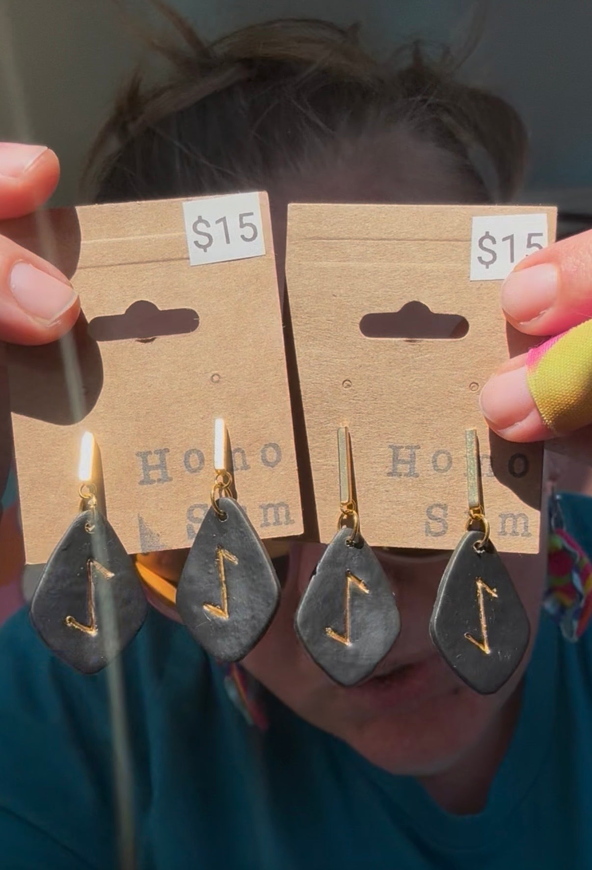 Elder Futhark Dangle Earrings