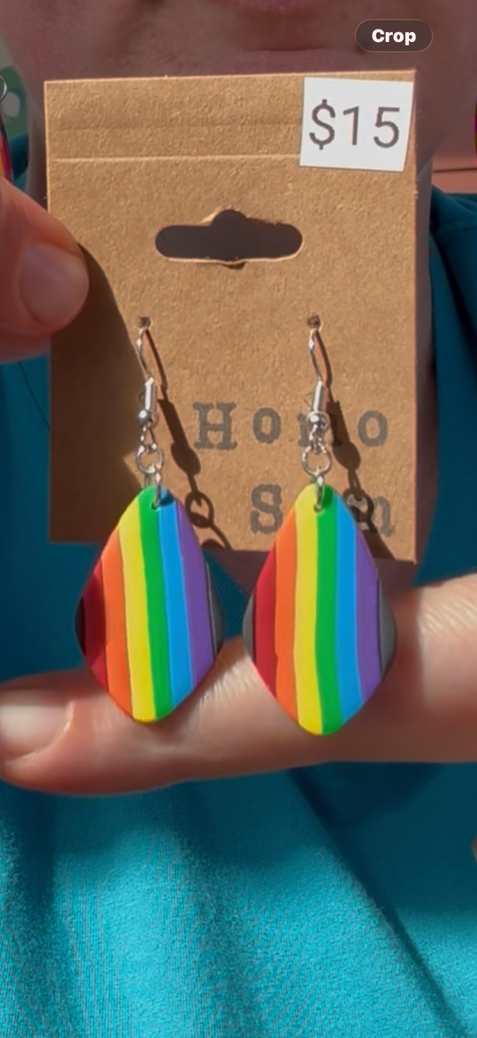 Rainbow Dangle Earrings