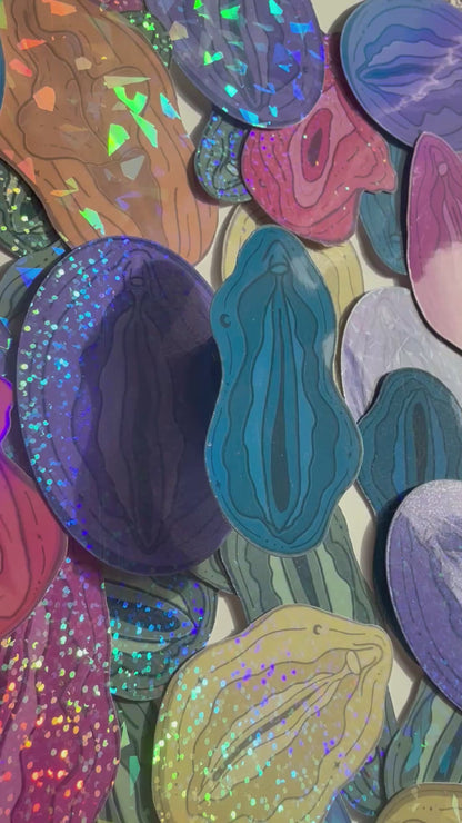 Vulva Waterbottle Stickers