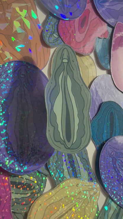 Vulva Waterbottle Stickers