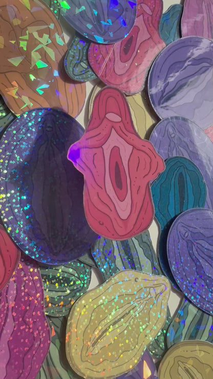 Vulva Waterbottle Stickers
